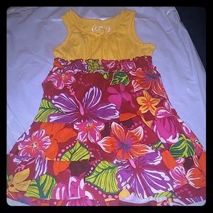 Girls sleeveless floral dress